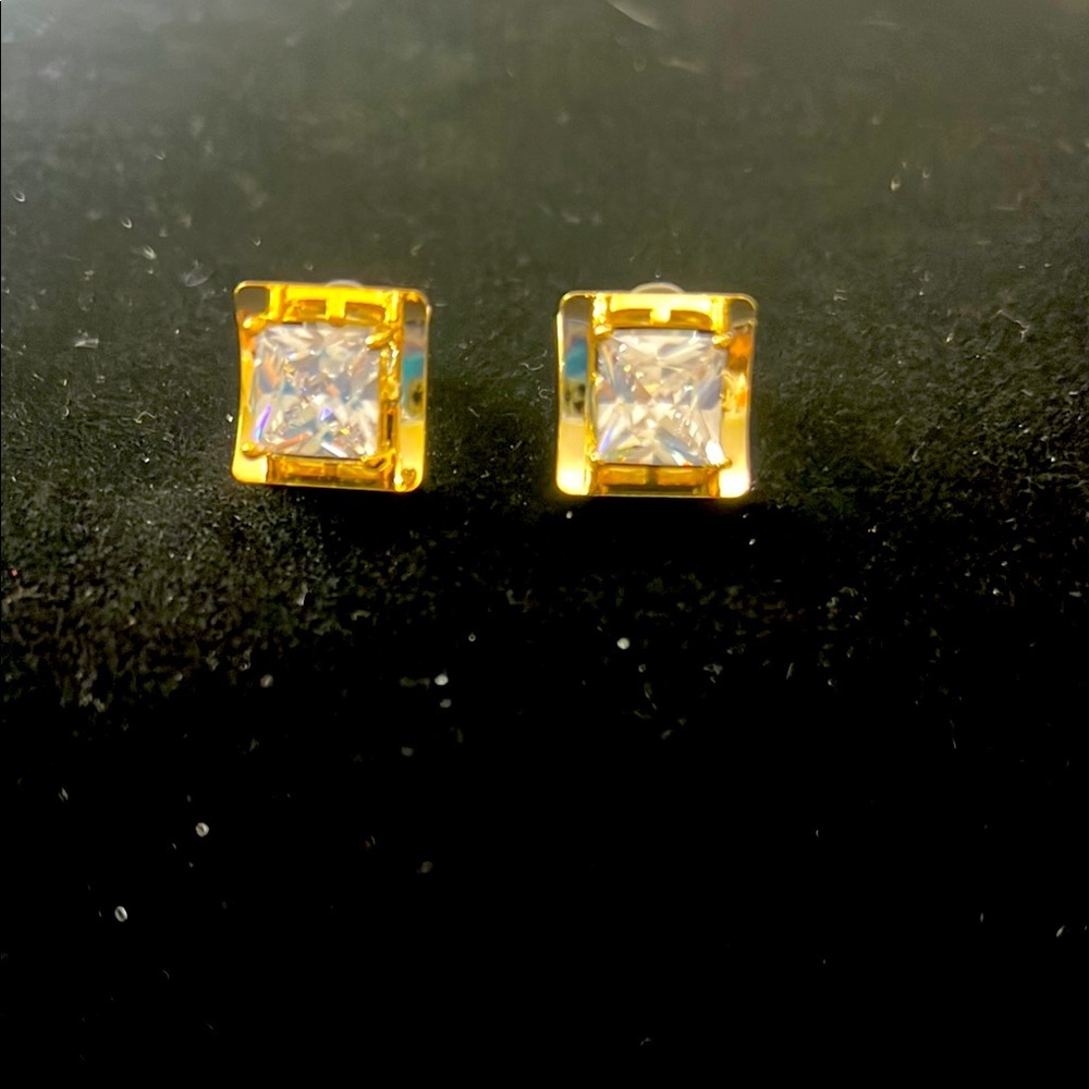 Gold Stud Earrings